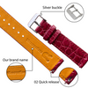 Load image into Gallery viewer, red wine alligator watch band