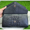 Womens Leather Alligator Handbag Handmade Luxury Leather Bag - Work Bag Women - Black Leather Satchel Purse XACH-12 - Vinacreations