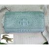 Womens Leather Alligator Handbag Handmade Luxury Leather Bag - Work Bag Women - Blue Leather Satchel Purse XACH-13 - Vinacreations