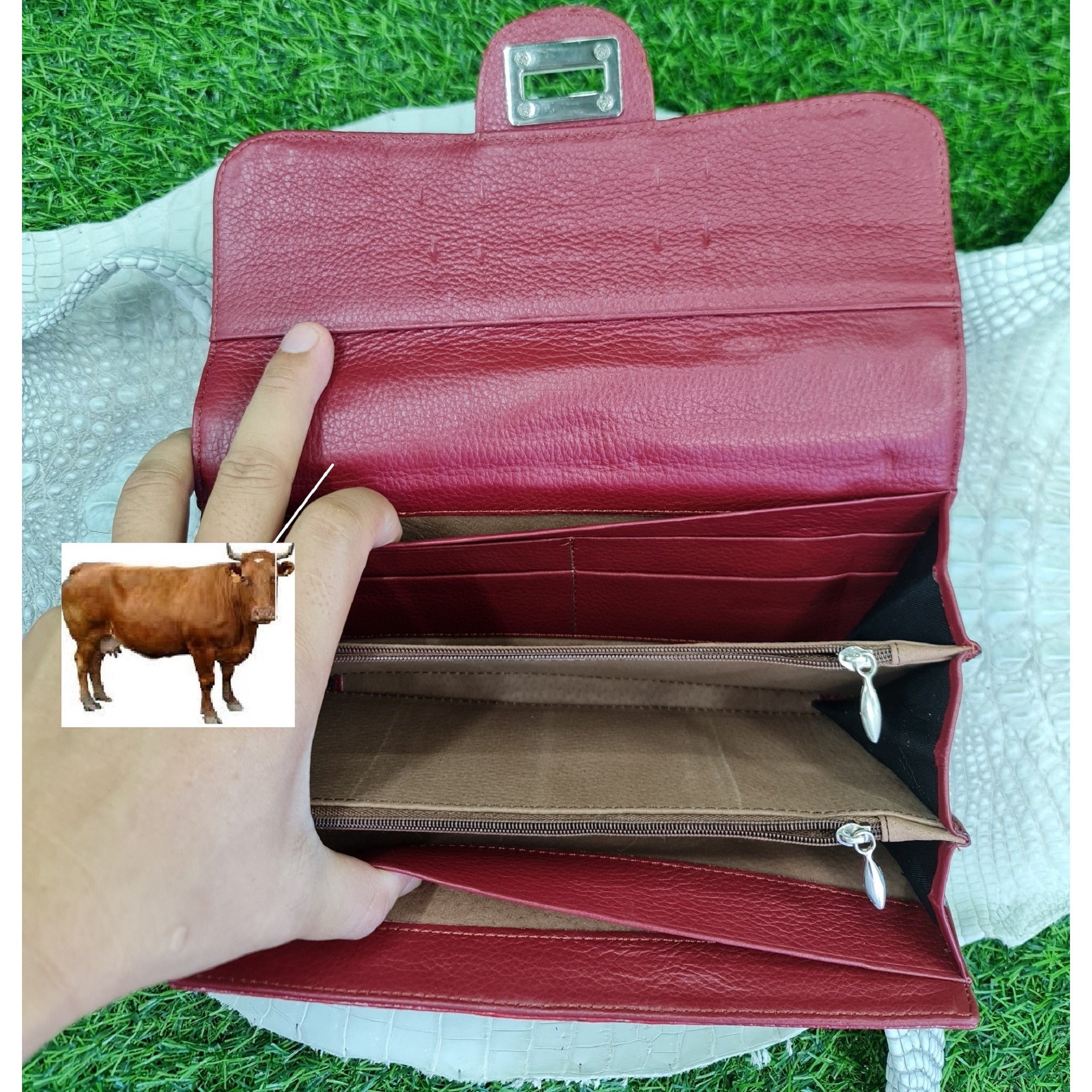 EAST 5TH Red Burgundy Genuine Leather Shoulder Bag Purse Handbag Medium NEW  | eBay