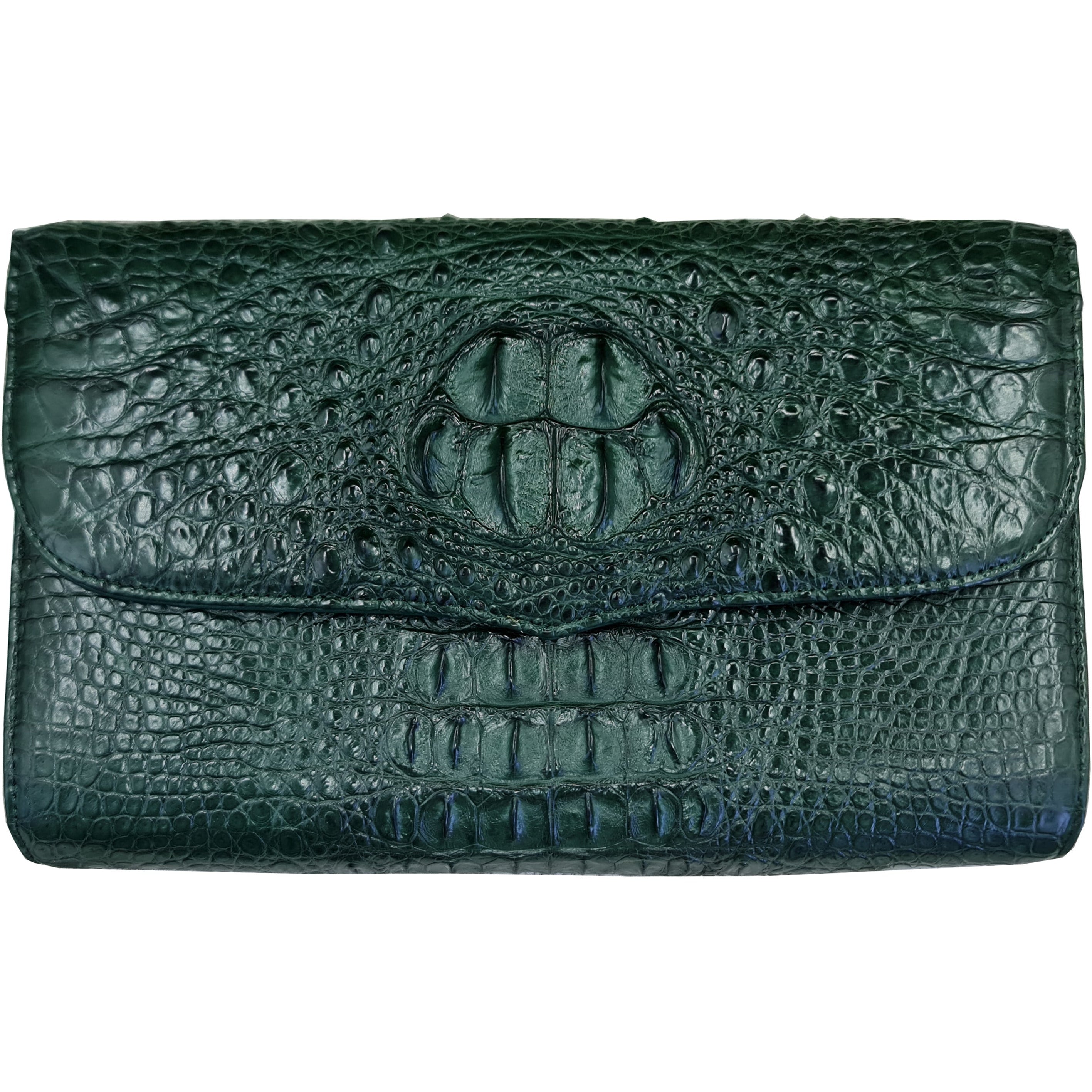 Green Leather Alligator Handbag Women Handmade Luxury Leather Bag - Work Bag Women - Leather Satchel Purse BAG-GRE-06