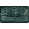 Womens Leather Alligator Handbag Handmade Luxury Leather Bag - Work Bag Women - Green Leather Satchel Purse XACH-03 - Vinacreations