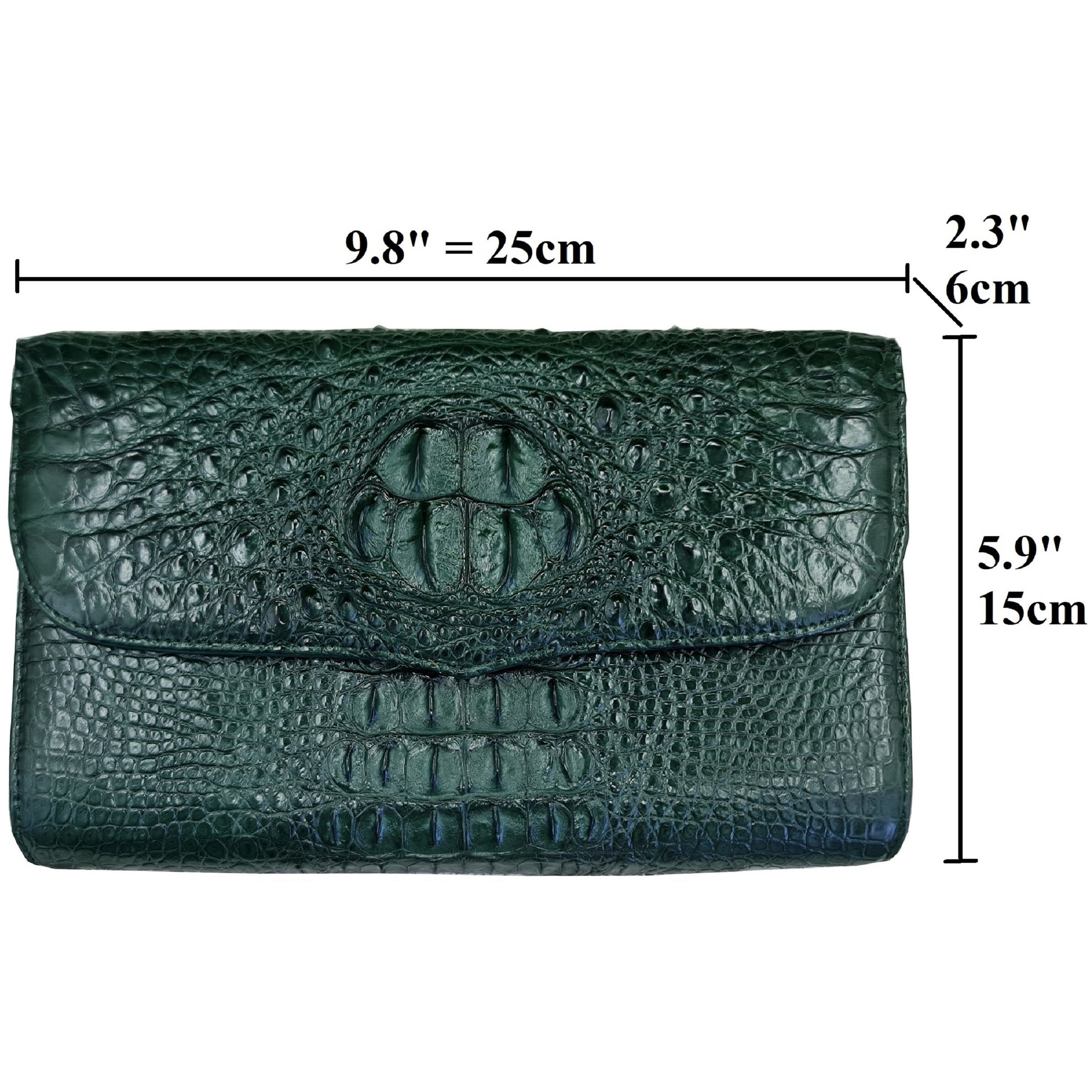 Womens Leather Alligator Handbag Handmade Luxury Leather Bag - Work Bag Women - Green Leather Satchel Purse XACH-03 - Vinacreations